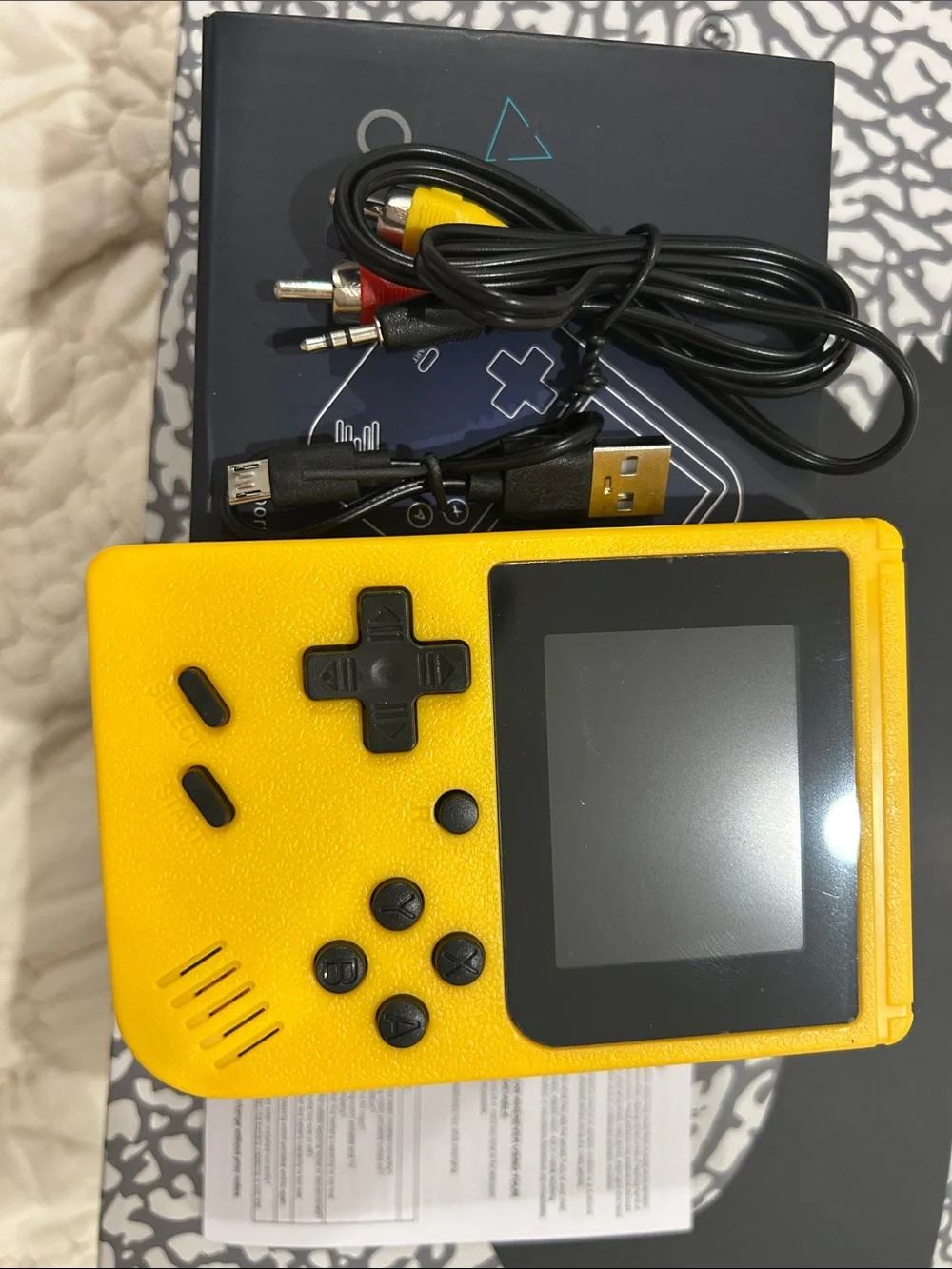 Retro Handheld Game Console Plus - Yellow